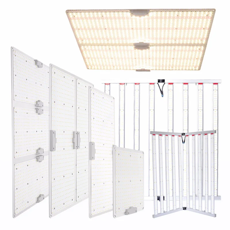 YLShine 2021 Newest Aluminum 600W Dimmable Grow Tent Equipment Board Samsung 301h 301b LED Grow Light  Spectrum Plant Light