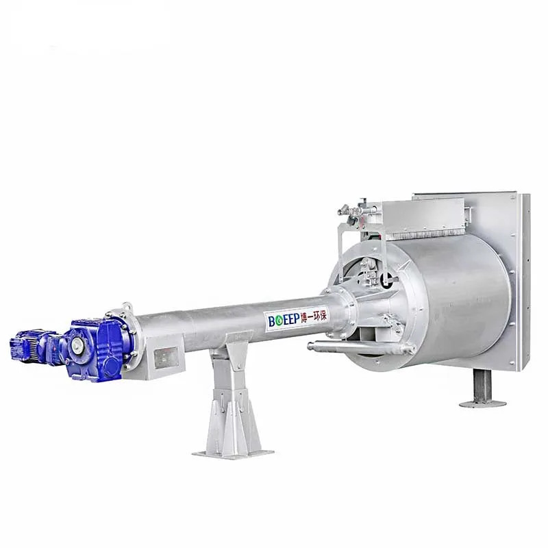 separation rotating trommel drum trash screen filter for paper mill sewage disposal waste water