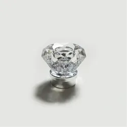 Surlyn Diamonds Transparent Top Shiny Transparent Perfume Bottle Cap with Silver or Gold Ring
