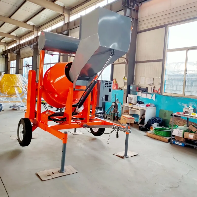 2023 NEW JQ Self loading petrol or Diesel engine Concrete Cement Making Mixer Machine