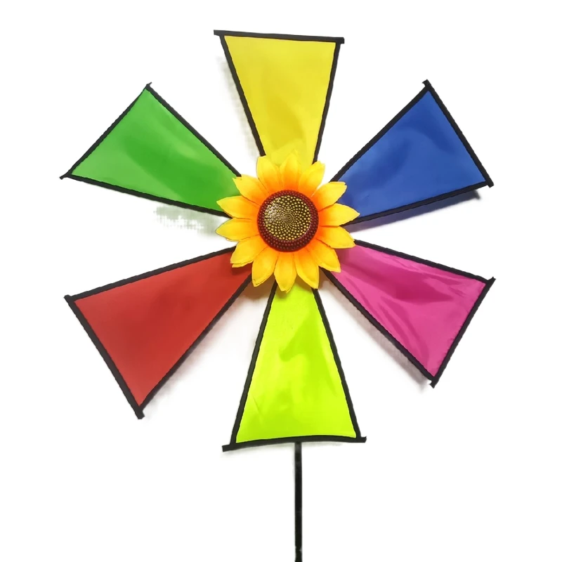 29 Inch 52 cm Triangle  Removable  Large Pinwheel Decorative Windmill Toy For Kids/Garden