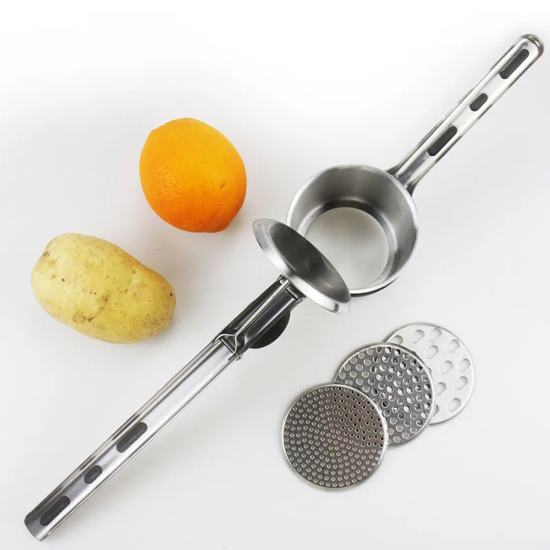 Factory Wholesale Multi Kitchen Gadgets Potato Ricer Juice Extractor Manual Juicer Garlic Potato Masher Food Processor