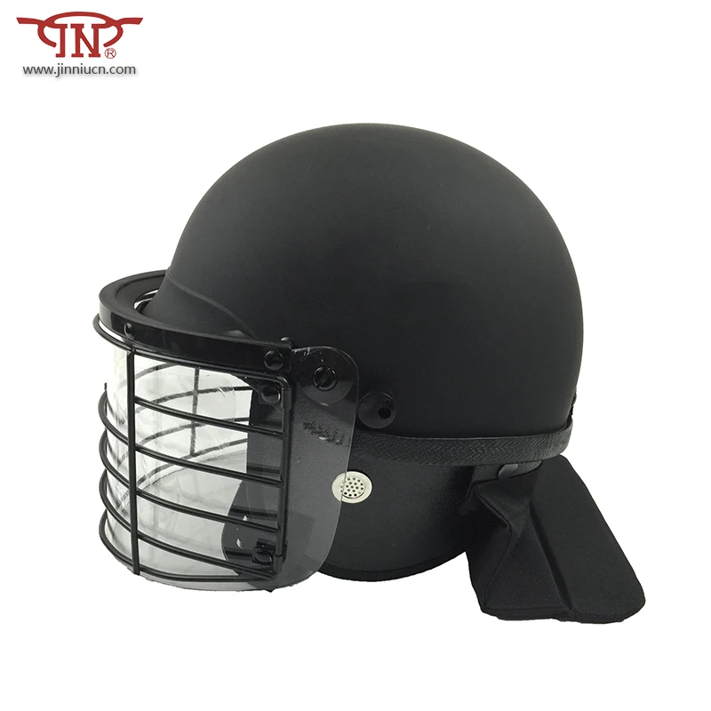 Riot protective equipment riot control helmet with grill riot gear