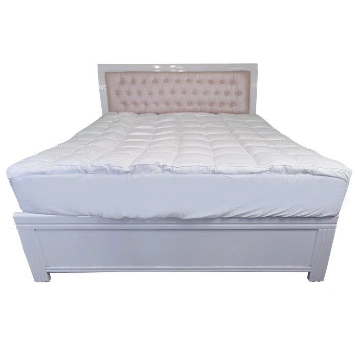 Amazon Hot Selling Fluffy Mattress Topper 100% Polyester Fabric Twin XL Size Breathable Super Soft Bed Mattress Topper Cover