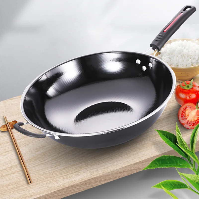 High Quality No-stick large saucepan steak frying Saucepan Thickened Without Coating Non Stick