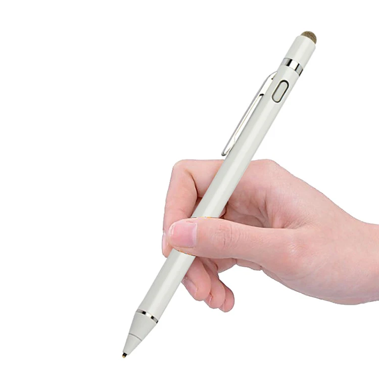 K828 fine point tip 2-in-1 capacitive stylus pen for touch screen devices pencil