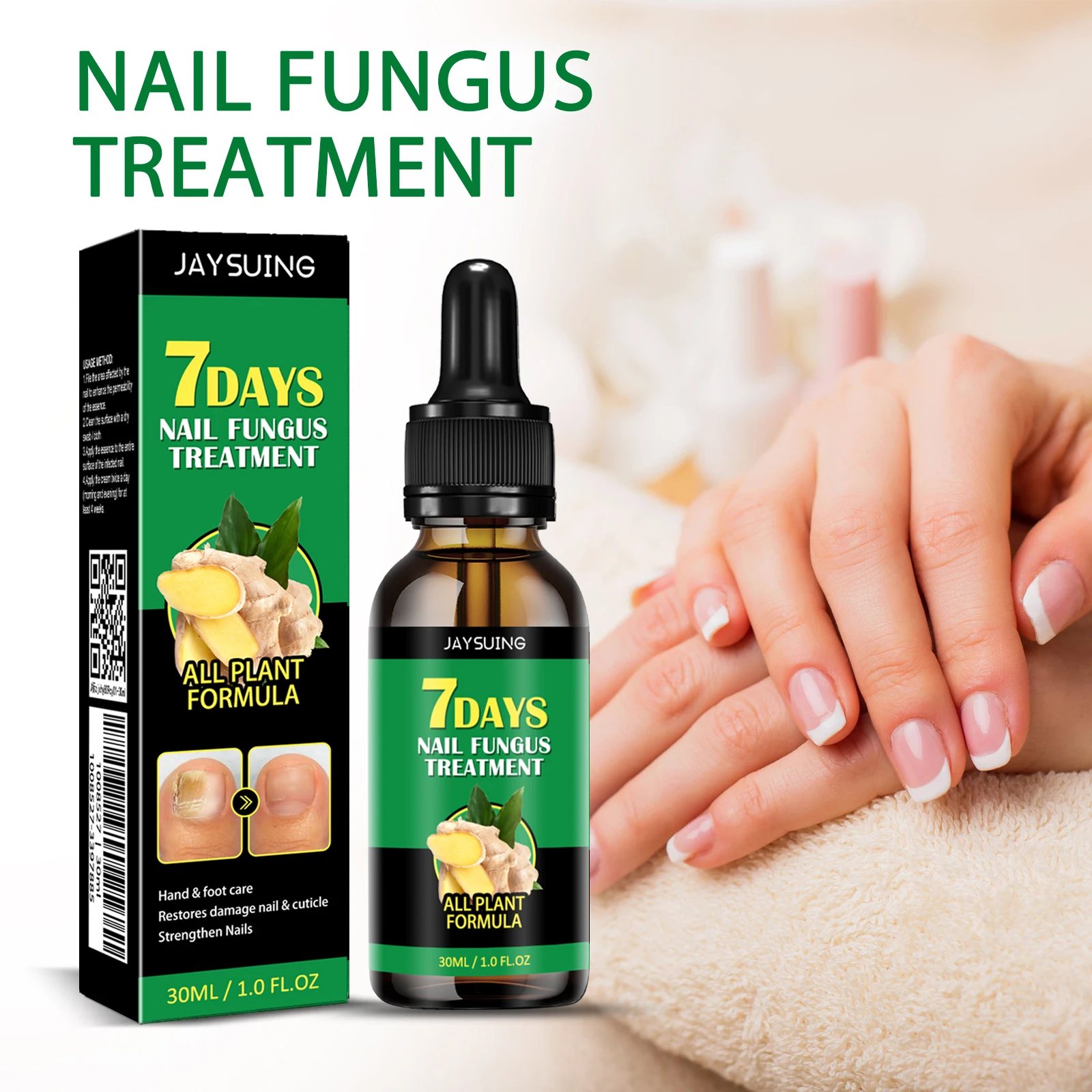 Hot Selling Wholesale Foot Care Cuticle Strengthen Nails Remove Onychomycosis 7 Days Fungal Nail Theatment Repairing Serum