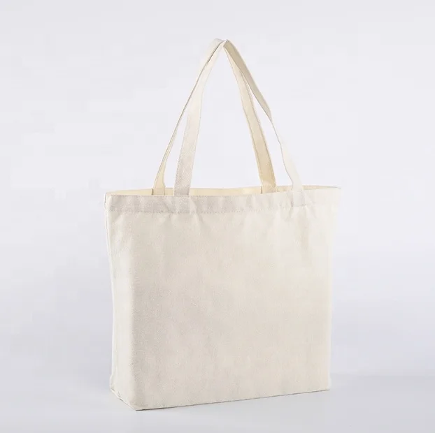 Wholesale Blank Custom Canvas Tote Bag Customized with Printed Logo High Quality Eco Recycled Plain Shopping Bag for Women