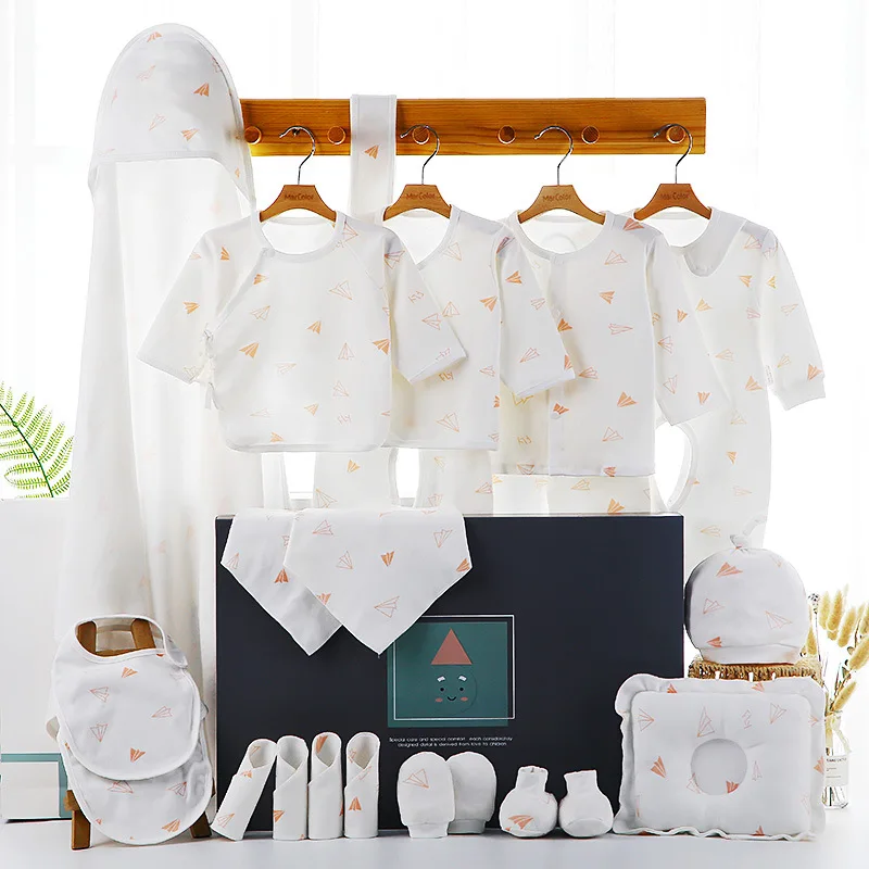 Newborn gift set box baby clothes 100% Cotton Full Moon new born baby girl boy clothes sets 0-6 months
