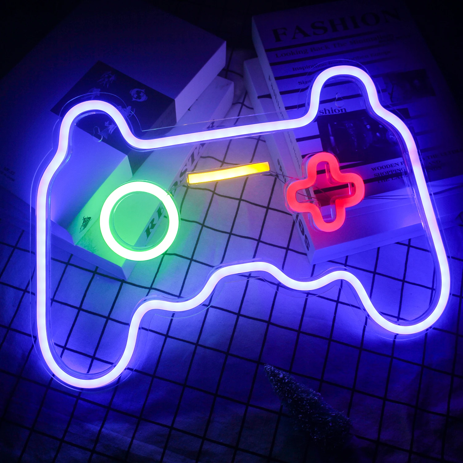 Wholesale WanXing OEM Custom LED Acrylic Neon Signs Boys Gaming Room Party Cafe Bar Shop Xmas Party Wall Neon Light Decoration