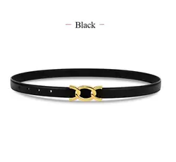 Аксессуары для платья, Модный Универсальный женский тонкий пояс из натуральной кожи с пряжкой из сплава