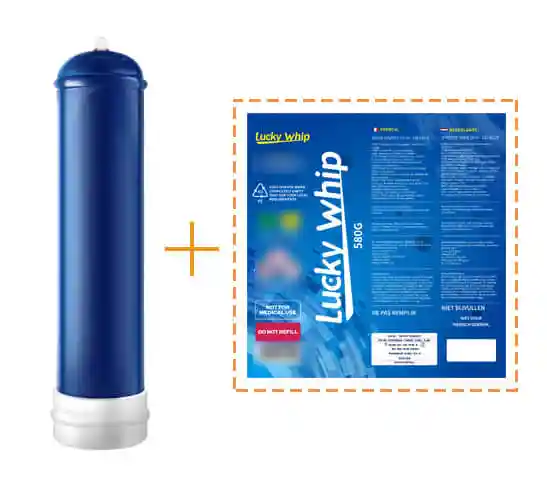 Steel Made Cream Cream Charger Gas Cylinder 615g Cream Charger Gas Cylinder Tanks