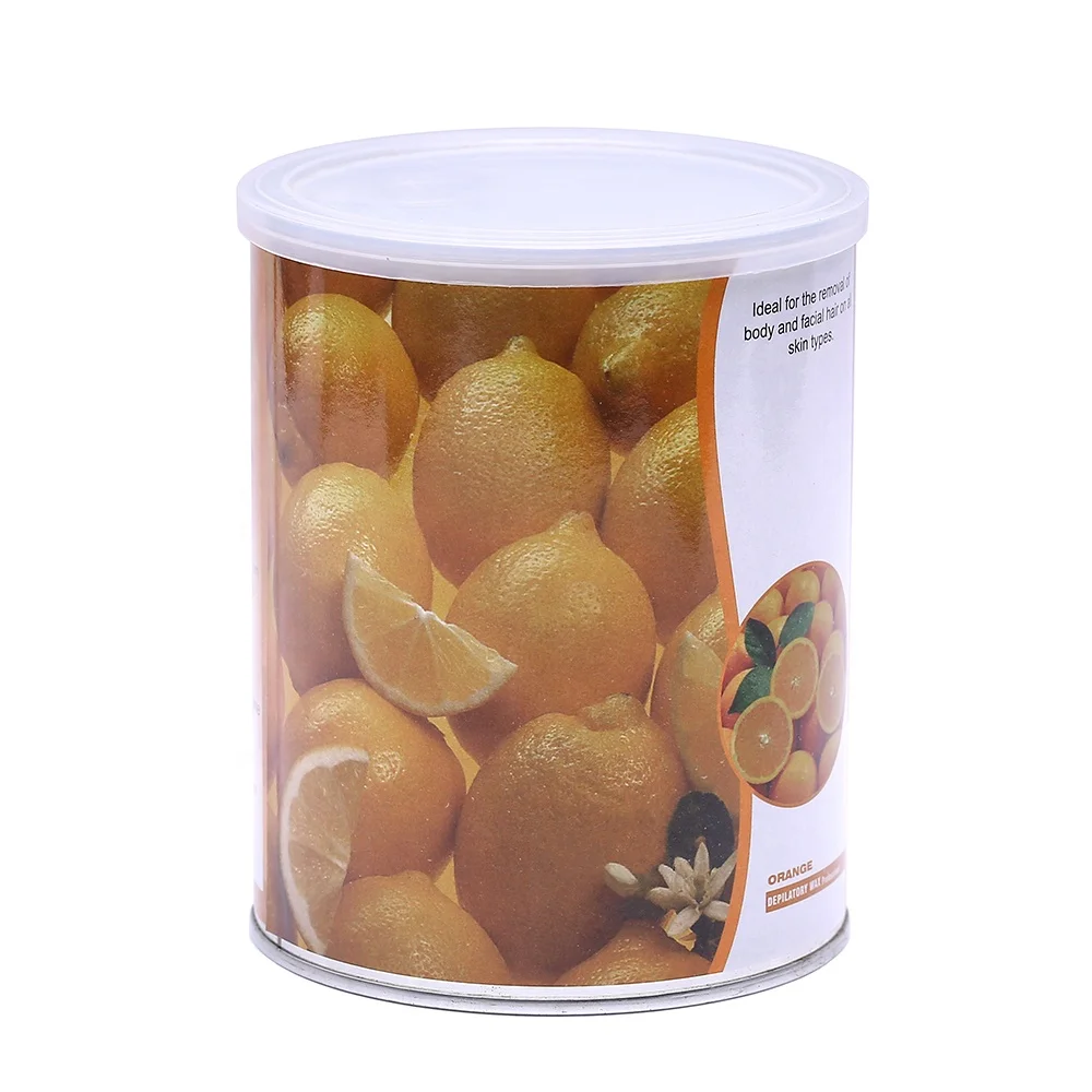 800g OEM odm factory cheap price Orange Flavor Hair Removal Warm Wax depilatory warm wax