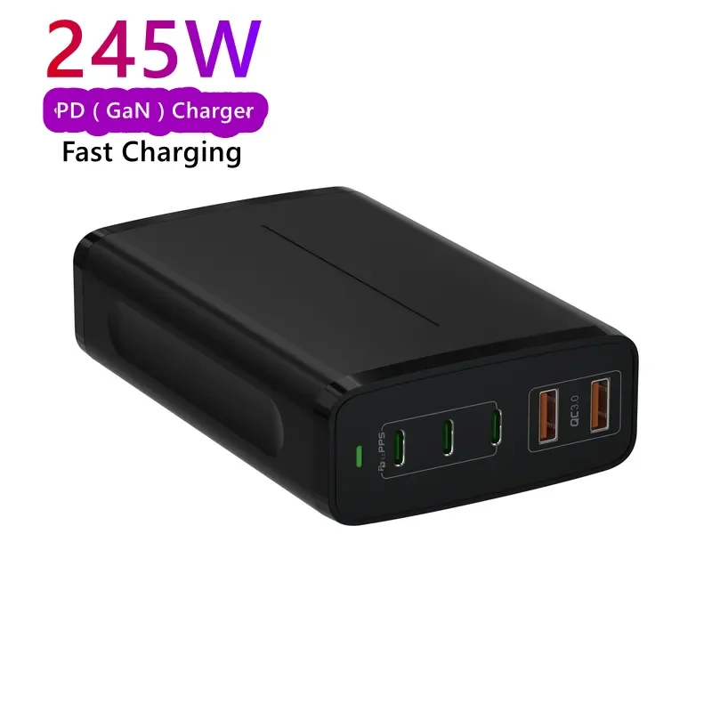 Top selling products 2023 amazon Usb-c Power Adapter  Cube Block 200W Gan USB pd Mobile Phone Fast Chargers