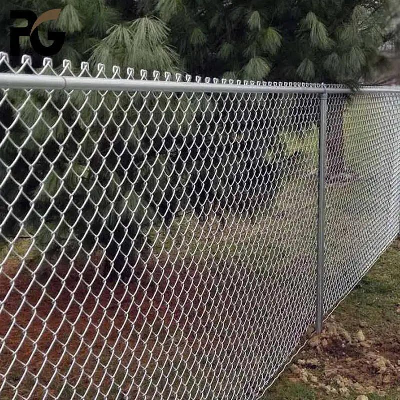 chain link fence roll mesh 1.5 inch chain link fence 50m roll pvc coated wire 10 ft chain link fence For Sale