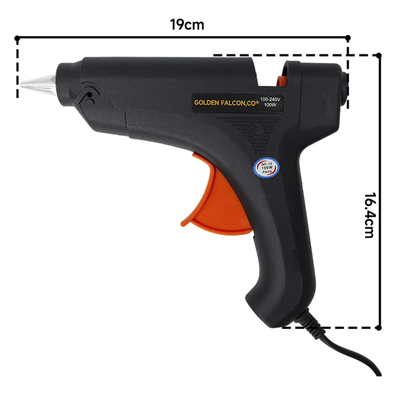 Industrial Hot Melt Silicone 200mm Glue gun 100W Electric hot glue gun machine for repair DIY tool