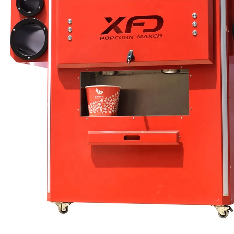 Self Serving Machine for Popcorn Two Compartments Self-Serve Conditioner Cabinet & Popcorn Dispenser