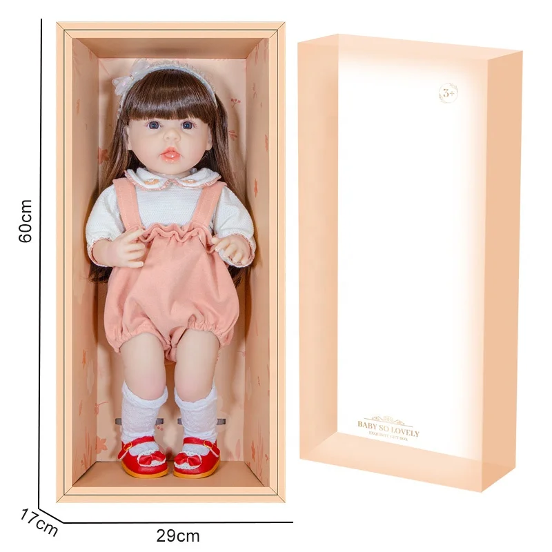 22 Inch princess doll toy girls gift lifelike baby doll with princess dress
