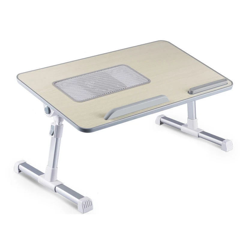 Newest Angle Height Adjustable Bed Laptop Stand Tray with Fan Laptop Desk Cooler Foldable Laptop Table for Bed