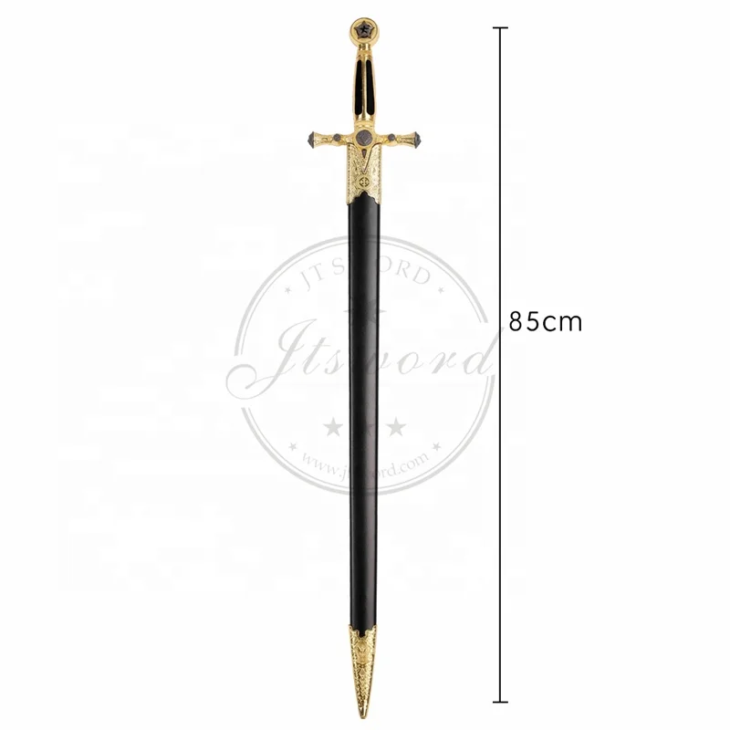 85cm Golden Miniature Freemason Masonic Sword for Sale