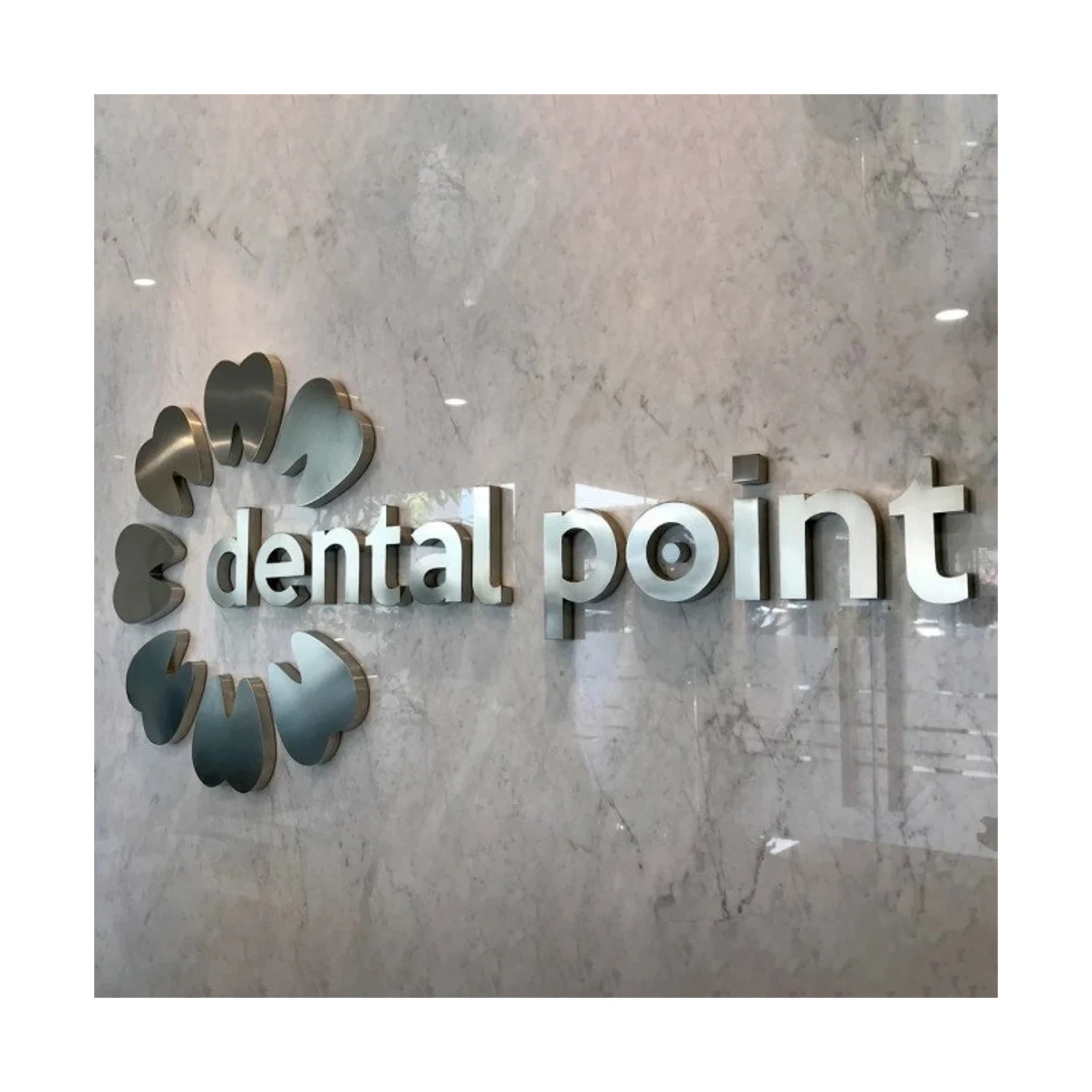 3D Stainless Steel Logo Decorative Custom Metal Channel Letters Mirror Gold Letters Sign