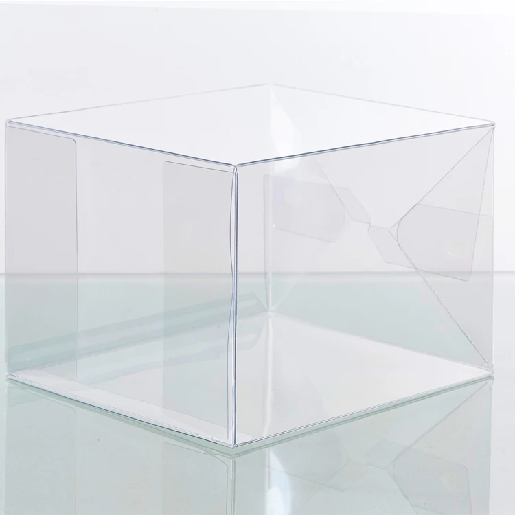 Custom Transparent Clear PVC Plastic Packaging Folding plastic Box with printed logo for toy action figure