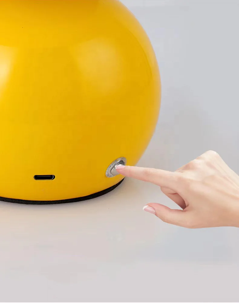 Kids Luxury Ceramic Mushroom Battery Led Night Light Rechargeable Table Lamps Cordless Desk Lights