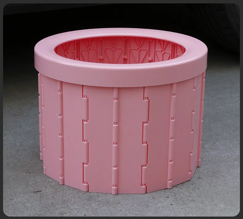 Folding Camping Potty Travel Portable Plastic Adult Toilet For Car Boat Hiking Long Trips