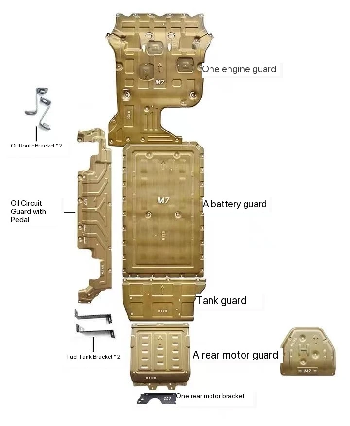 Wholesale Car Body Parts For Audi Q7 2010-2015 Front Rear Bumper Skid Plate Protection Guard