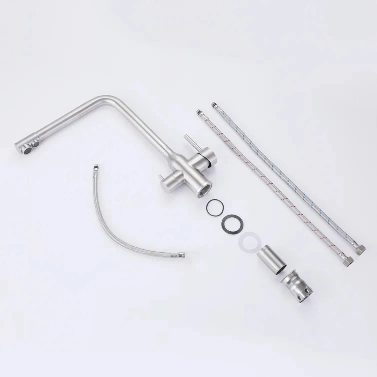 kitchen faucet 2 handle 1 set cold water chiller side faucet kitchen mixer tap 3 way pure water faucet