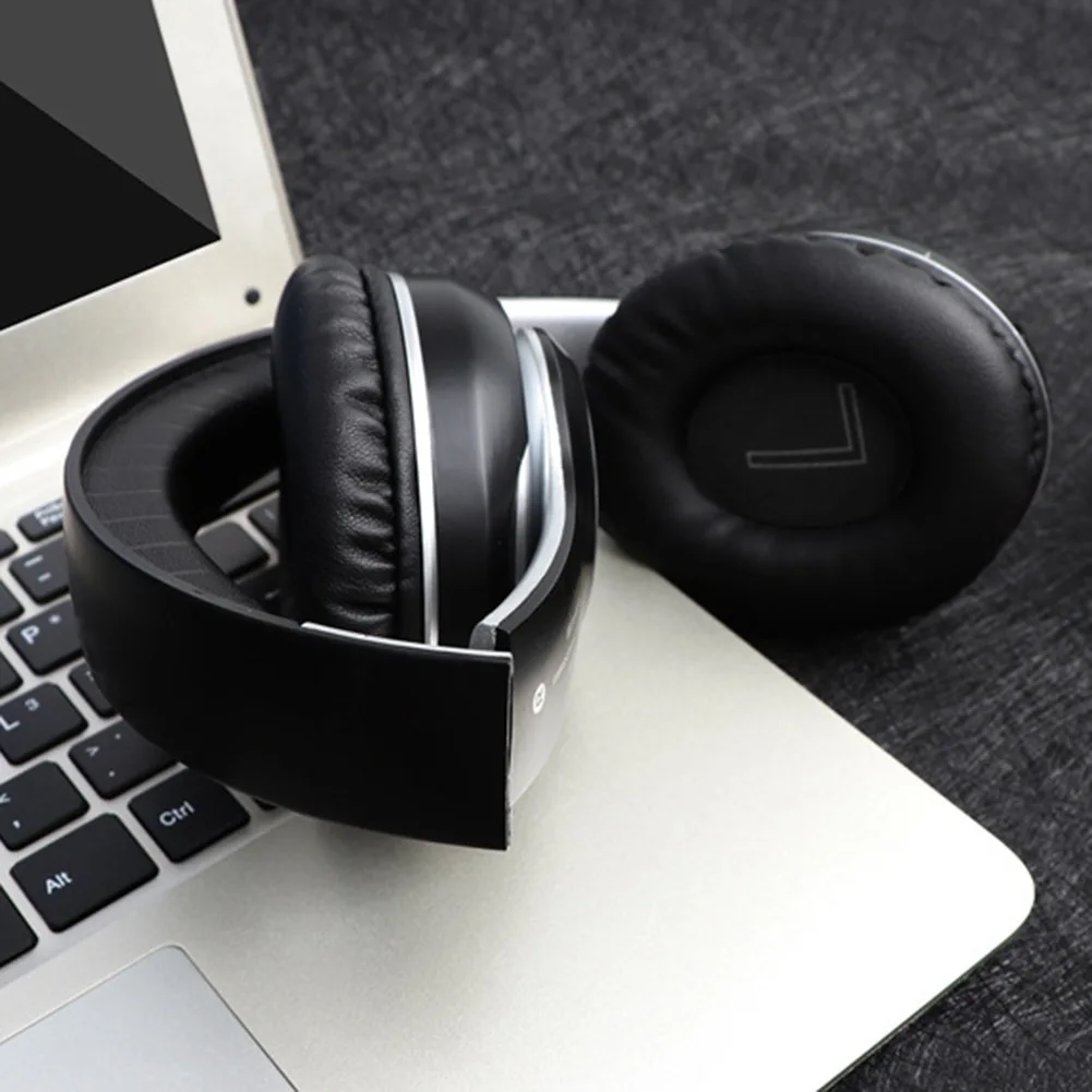 New Version Noise Cancelling VJ033 Colorful LED Wireless Headset Stereo Game Blue tooth Wireless Headphone