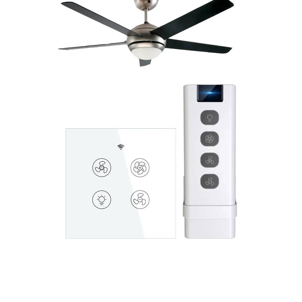 Tuya Smart Ceiling Fan Light Smart Wall Switches WiFi RF433 Smart Life Wireless Remote Control Smart Home Automation System