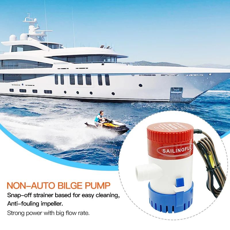 Электрический водяной насос Singflo 12 В DC 1100GPH для лодочного насоса центробежный погружной