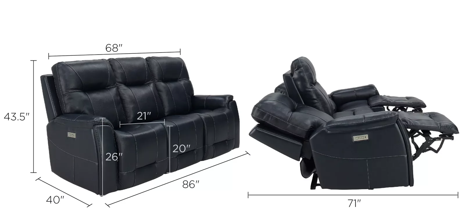 SANS PU Leather  Recliner Sofa Set 1+2+3  Manual Reclinable Sofa for Living Room Furniture