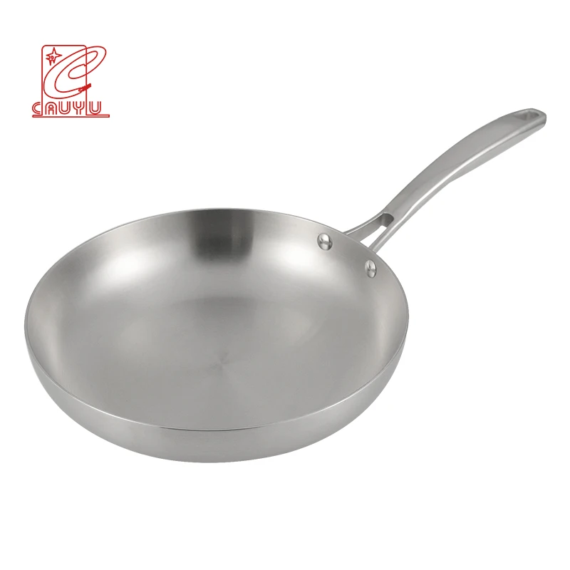 Korean Style 3-Ply Stainless Steel Microwave Induction Frying Pan