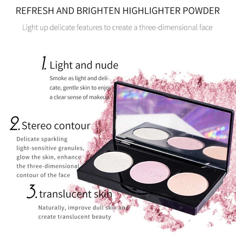 Concealer Cream Contour Palette Kit Professional Makeup bronzer Highlighter Powder Trimming Face Brighten