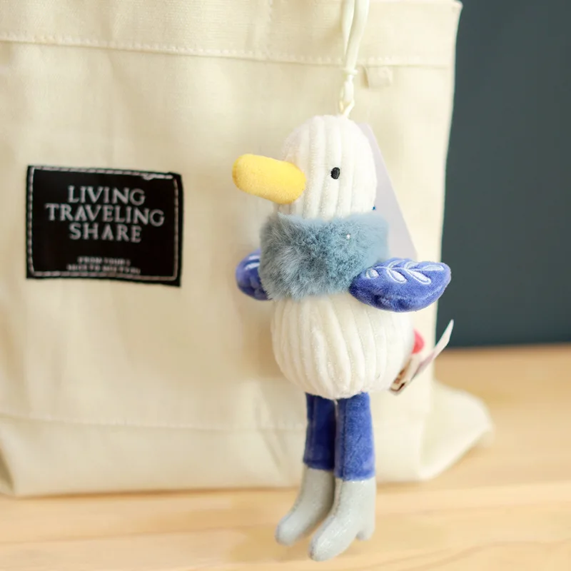 small duck stuffed toy action figure backpack small pendant lace key chain accessories