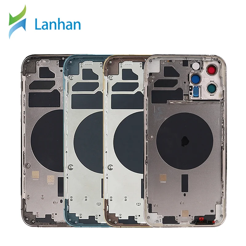 Mobile Phone Back Cover Battery Cover For Iphone 12 Promax Back Cover Door With Middle Frame