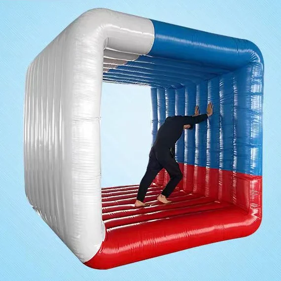 Inflatable Flip-it Cube Toy Team Building Games Interactive Outdoor Inflatable Flip It Competition Sport Game