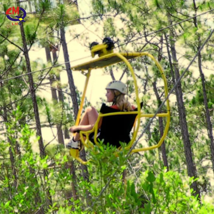 Scenic Spot Ecological Park Farm Exciting Project Aerial Bicycle Wire Rope Bicycle