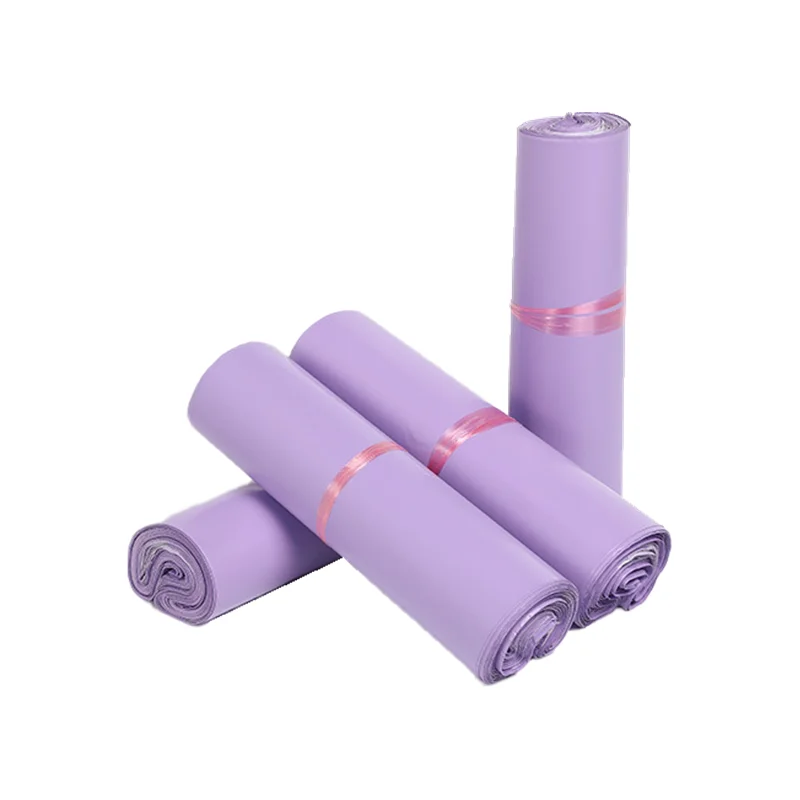 Purple Shipping Mailing Bags Recyclable Delivery Packaging Envelopes Boutique Poly Plastic Mailers Logo Custom for Clothing