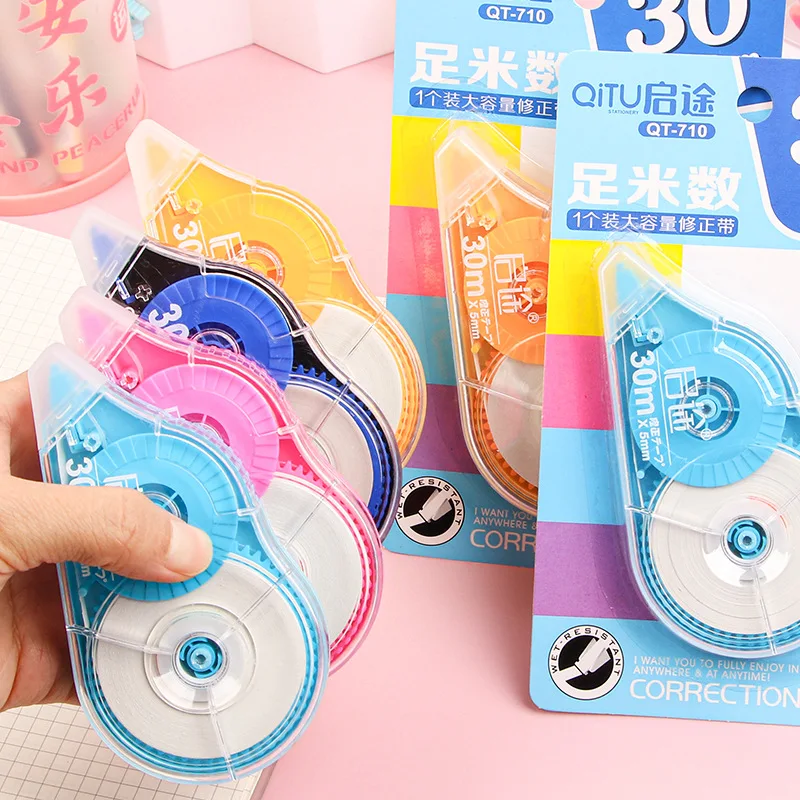 Creative Cartoon Correction Tape School Office Stationery Transparent Film Student Supplies Correction Tape Low Price Wholesale