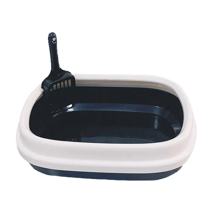
Wholesale Plastic Cat litter box manufacturer big space with scooper 