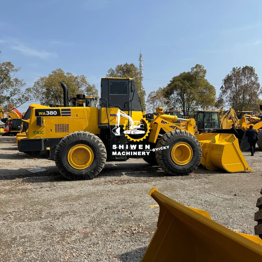 Japan Komatsu WA380 WA320 WA350 WA400 WA430 WA600 mining wheel loader, used Komatsu 380 loader at factory price