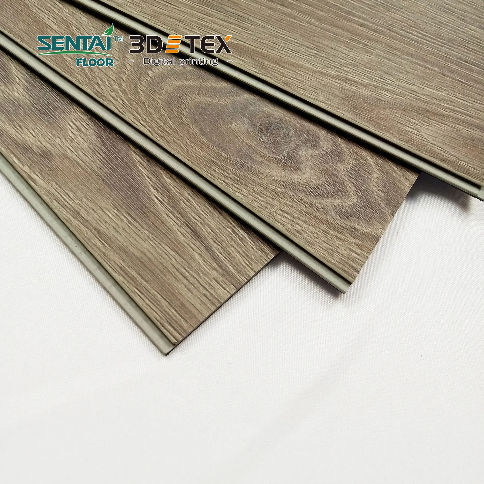 Sentai 3D Tex SPC Anti-Slip Floor 5mm Rigid Digital Printing Flooring by Chinese Supplier