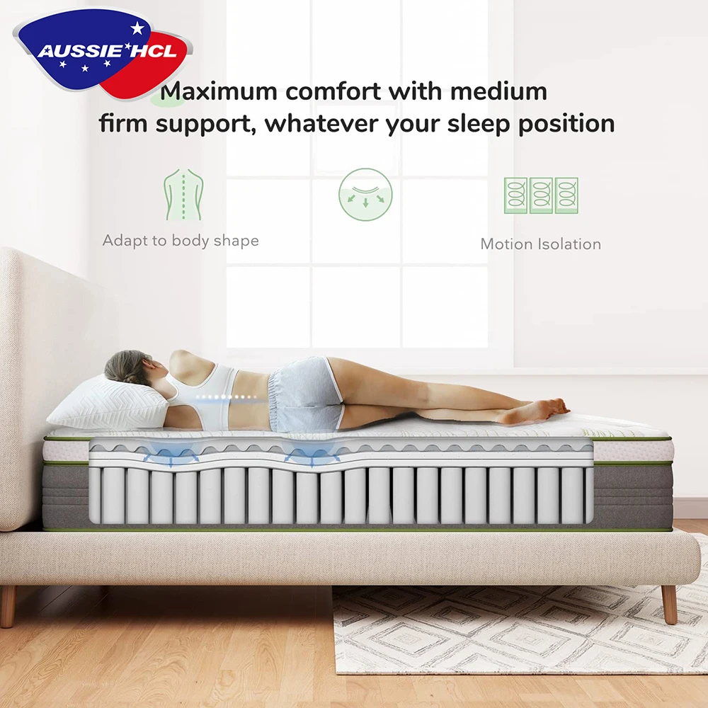 Colchones Factory Good Quality Knitted Fabric Best Sleeping Super Comfort Foam Spring Mattress Gel Memory Foam Latex Mattresses