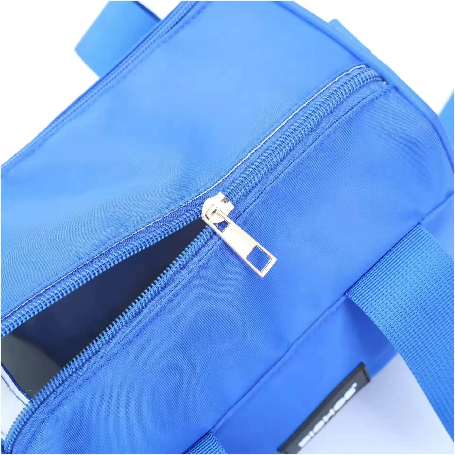 DICHOS Custom Large Capacity Nylon Fabric Messenger Bag Waterproof Multi-pocket Design Letter Decoration Candy Pattern