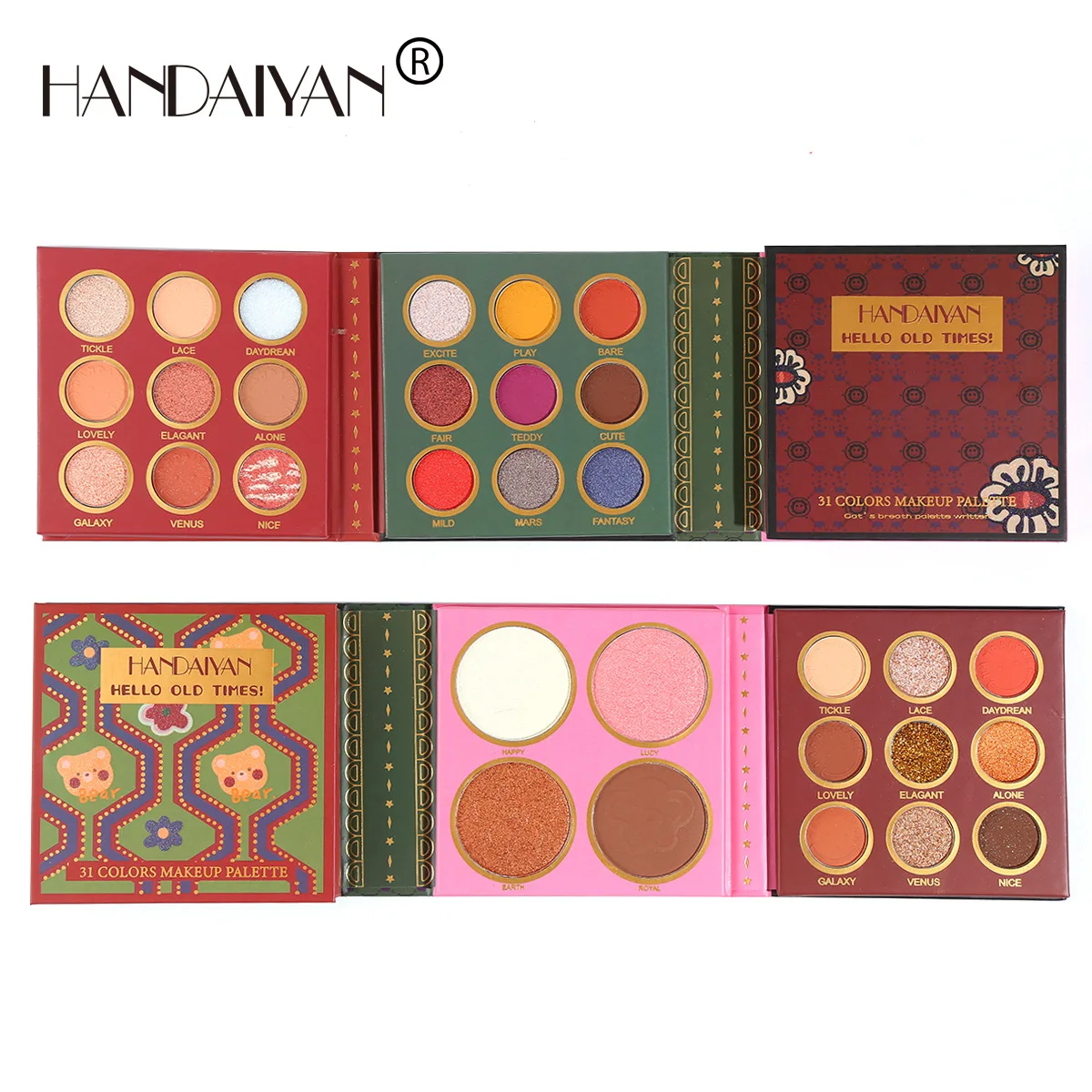31 color eye shadow makeup plate + cheek red high gloss repair makeup set group box pearl matte light eye shadow