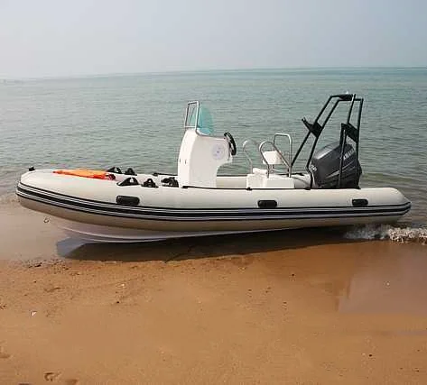 Customized 5.2M Aluminum Deep-V hull RIB boat Rigid hull PVC or Hypalon Inflatable boat