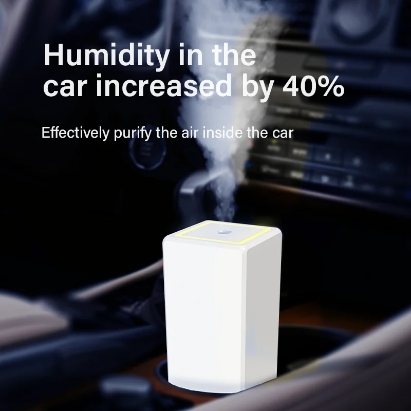 Household Appliances Portable Small ABS+PP+Silicone 270ml Capacity Cube Humidifier